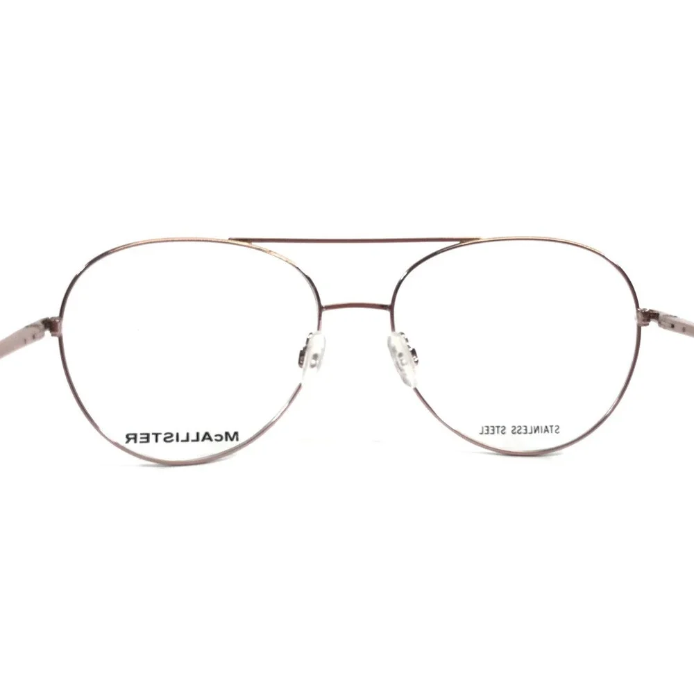 McAllister Eyeglasses Frames MC4509 770 ROSE GOLD Double Bridge Round 56-17-140